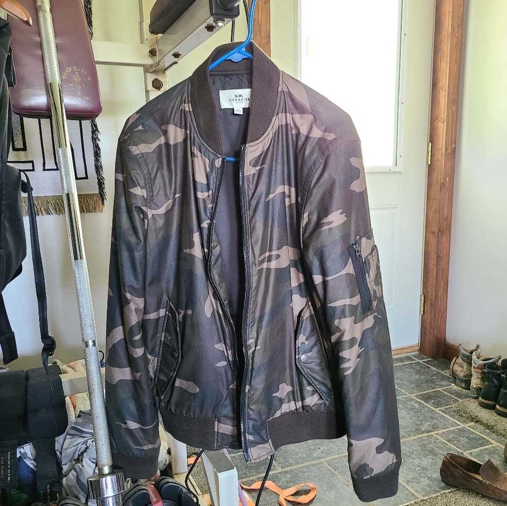 Coach ma1 camo bomber jacket